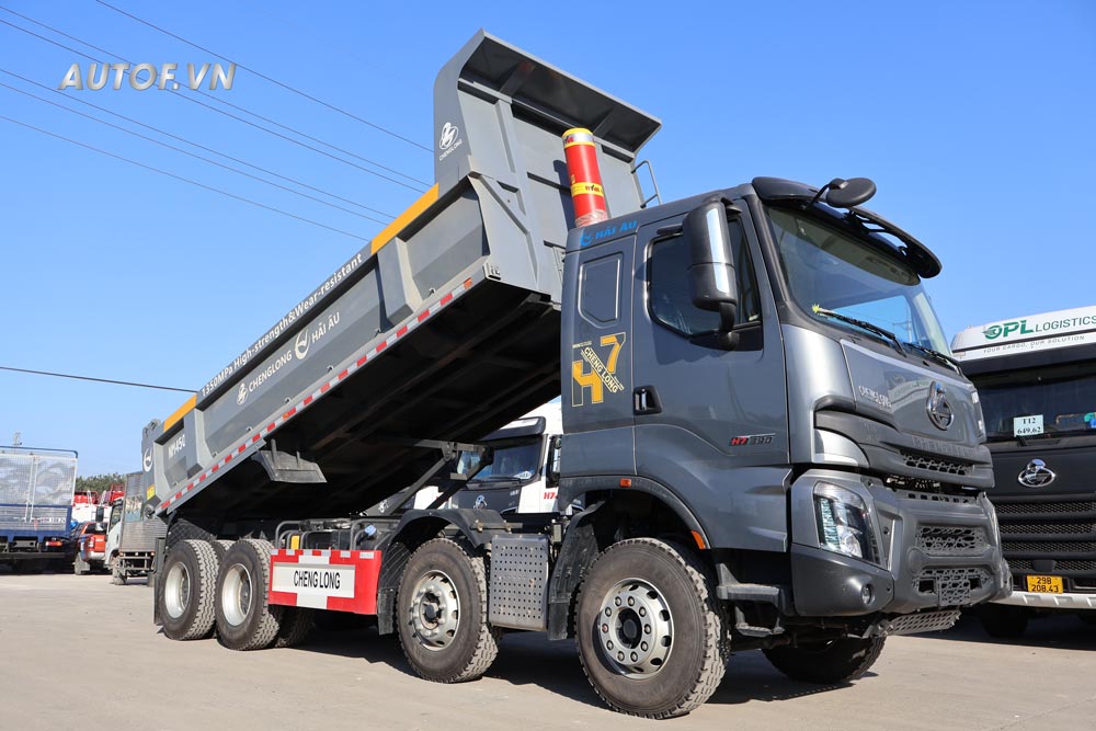 Xe ben Chenglong 4 chân H7 390HP Thùng U 15 Khối (Cầu Dầu)